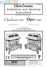 Glow-worm Opulence 2 BBU Installation & Servicing Instructions Manual preview