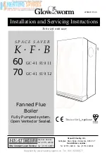 Glow-worm Space Saver K.F.B 60 Installation And Servicing Instructions preview