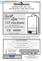 Preview for 1 page of Glow-worm SwiftFlow 125 Instructions For Use Manual