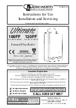 Preview for 1 page of Glow-worm Ultimate 100FF Instructions For Use Installation And Servicing