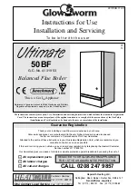 Preview for 1 page of Glow-worm Ultimate 50BF Instructions For Use Installation And Servicing