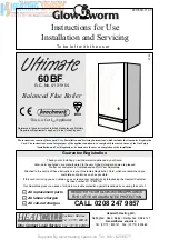 Glow-worm Ultimate 60BF Instructions For Use Installation And Servicing preview