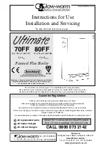 Glow-worm Ultimate 70FF Instructions For Use Installation And Servicing preview