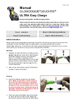 Preview for 1 page of GLOWDOGGIE LEUCHTIE ULTRA Easy Charge Manual