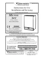 Glowworm Lighting Micron 70FF Instructions For Use Installation And Servicing preview