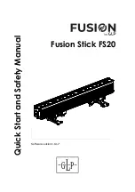 GLP Fusion Stick FS20 Quick Start And Safety Manual предпросмотр