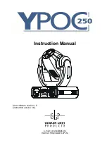 GLP YPOC 250 Instruction Manual предпросмотр