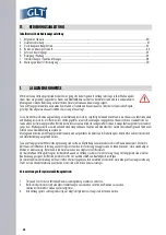 Предварительный просмотр 42 страницы GLT Fox-Up Installation And Operating Instructions Manual