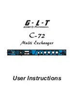 Preview for 1 page of GLT Multi Exchanger C-72 User Instructions