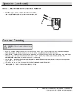 Preview for 13 page of GLUCKSTEIN ELEMENTS 1001591932 Use And Care Manual