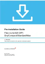 Предварительный просмотр 1 страницы Glunz & Jensen Flex-i-Line 520 Pre-Installation Manual