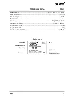 Предварительный просмотр 57 страницы GLW EC 65 Operating Manual