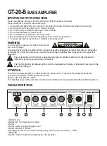 GLX GT-20-B Manual preview