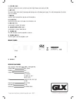 Preview for 2 page of GLX GT-35-B Owner'S Manual