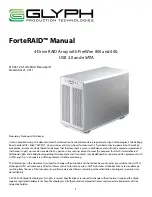 Предварительный просмотр 1 страницы Glyph ForteRAID Manual