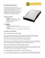 Preview for 1 page of Glyph PGFW8001B-100 Quick Start Manual