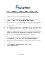 Preview for 2 page of GM Autoflow HW Series Quick Start Manual