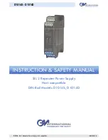 GM International D1014D Instruction & Safety Manual preview