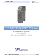 Preview for 1 page of GM International D1014D Instruction & Safety Manual