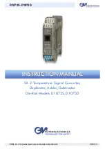 Предварительный просмотр 1 страницы GM International D1072D Instruction Manual