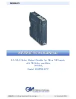 Предварительный просмотр 1 страницы GM International D5290S-079 Instruction Manual