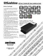 Предварительный просмотр 1 страницы GM Lighting LEDTask LTR-E Series Installation Manual