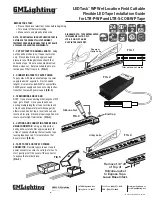 Предварительный просмотр 1 страницы GM Lighting LEDTask LTR-P-WP Installation Manual