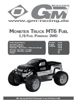 Preview for 1 page of GM-Racing 90162.RTR Monster Truck MT6 Fuel 2WD Instruction Manual