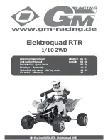 GM-Racing 90506.RTR Elektroquad 2WD Instruction Manual preview