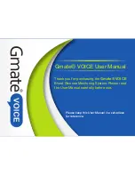 Gmate VOICE User Manual preview