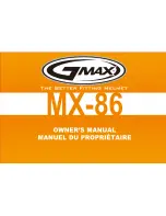 Gmax MX-86 Owner'S Manual preview