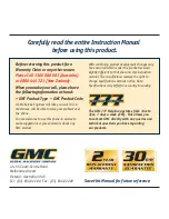 Preview for 16 page of GMC 040521 ED8 PR Instruction Manual