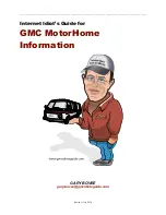 GMC 1974 MotorHome Manual preview