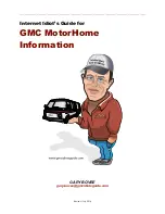 Preview for 1 page of GMC 1974 MotorHome Manual