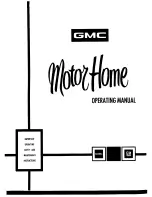 GMC 1975 Motorhome Operating Manual preview