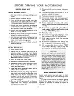 Preview for 9 page of GMC 1975 Motorhome Operating Manual