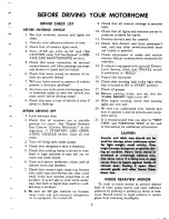 Preview for 11 page of GMC 1977 motorhome Operating Manual