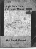 Preview for 1 page of GMC 1989 Light Duty Truck Repair Manual