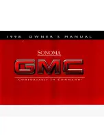 Preview for 1 page of GMC 1998 Sonoma Owner'S Manual