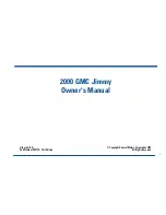 Preview for 3 page of GMC 2000 Jimmy Owner'S Manual