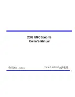 Preview for 2 page of GMC 2002 Sonoma Owner'S Manual