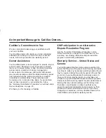 Preview for 5 page of GMC 2004 Cadillac Warranty And Owner Assistance Information