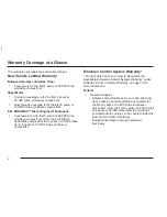 Preview for 6 page of GMC 2004 Cadillac Warranty And Owner Assistance Information