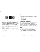 Preview for 2 page of GMC 2004 Savana Owner'S Manual