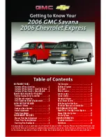 Preview for 1 page of GMC 2006 Chevrolet Express Manual