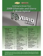 Preview for 1 page of GMC 2009 Sierra Getting To Know Manual