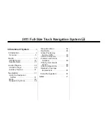 Preview for 1 page of GMC 2011 Full-Size Truck Navigation System User Manual