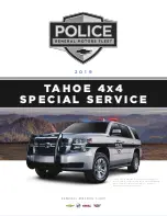 Preview for 1 page of GMC 2019 TAHOE 4x4 Special Service Manual