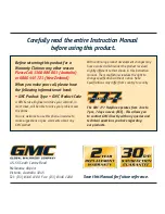 Preview for 8 page of GMC 300W Instruction Manual