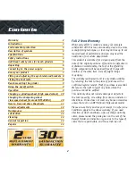 Preview for 2 page of GMC BG125A Instruction Manual